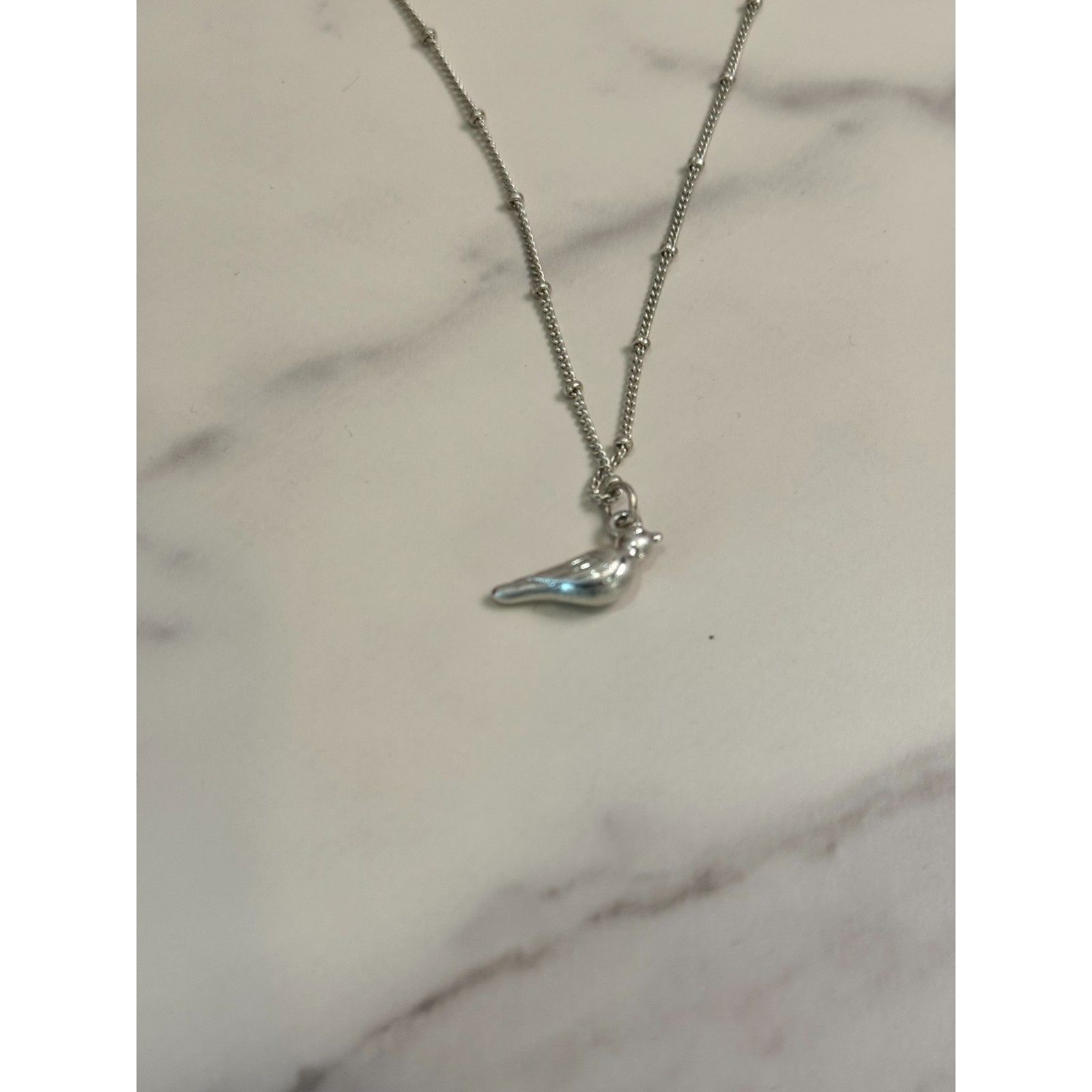 Vintage America Silver Bird Necklace